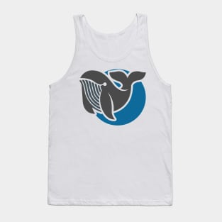 Awesome Minimalist Whale Design for Ocean and Sea Tank Top